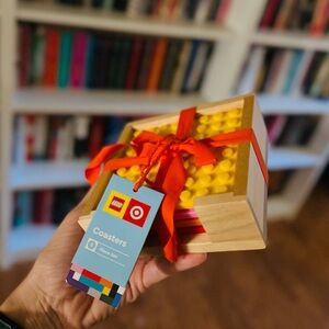 4 Pack LEGO X Target Silicone Coaster Set